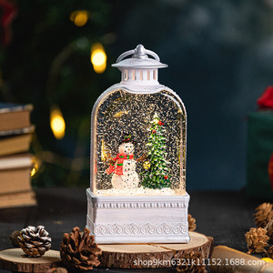 Dropshipping Shopify Snow Globe Music <b>Box</b> <b>Light</b> <b>Up</b> Figurine Christmas Gift For Girl Birthday Santa Claus Decoration - Product Image 2