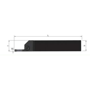 Cuchilla de corte A4SMR/L, Portaherramientas de ranurado de aleación dura, Herramienta para piezas CNC, Ranurado con insertos de carburo KENNAE convertibles - Product Image 2