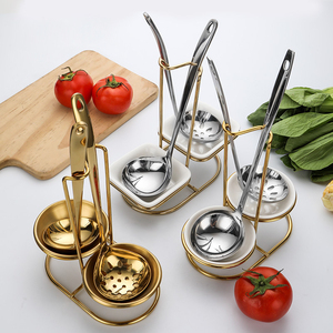 Set da portata a buffet per ristorante di lusso a 5 stelle in acciaio inossidabile stazione per scaldavivande in ceramica mestolo per zuppiera dorato - Product Image 2