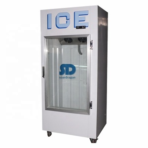 Soardragon 63Cuft Cửa Kính Duy Nhất Đóng Gói Cube Ice Merchandiser Trong Nhà Đóng Gói Ice Lưu Trữ Bin Với 1600L Đóng Gói Ice Lưu Trữ - Product Image 6