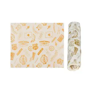 Papel de envoltório de manteiga 10x10, folhas de alimentos, embalagem de manteiga, papel de cera 22g 22*22 cm