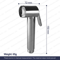 Robinet de santé portable chromé ABS prix usine, douche musulmane à main pour accessoires de robinet
