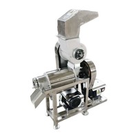 Grote Schroefpers voor Gember en Ananas, Sapcentrifuge, Fruitverwerkingsinstallatie, Restaurantgebruik, 110/220/380V, 1 jaar garantie