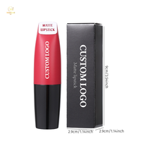 Rouge à lèvres mat en velours soyeux et mat cosmétique durable imperméable et durable OEM vente en gros de rouge à lèvres antiadhésif sans cruauté