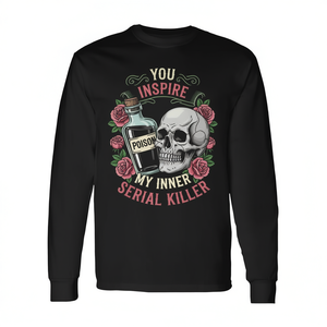 Tu inspires mon tueur en série intérieur T-shirt à manches longues pour la saison effrayante d'Halloween - Product Image 2