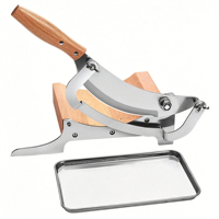 Machine à trancher manuelle pour herbes chinoises avec base en bois – Trancheuse de ginseng, de reishi, de champignons et d'astragale