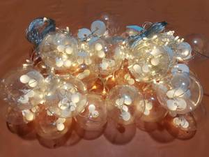 Luci a Sospensione a Sfera LED di Alta Qualità, Luci a Stringa a Globo Trasparente Caldo per Patio, Giardino, Matrimoni, Feste di Natale - Product Image 4