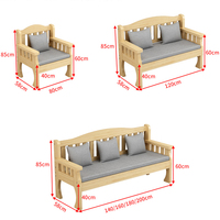 Meubles de salon Simple moderne petit canapé en bois banc familial
