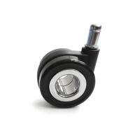 Roulettes pivotantes silencieuses en polyuréthane haut de gamme OEM de 2 pouces, creuses, avec roulement à billes, pour chaise de bureau