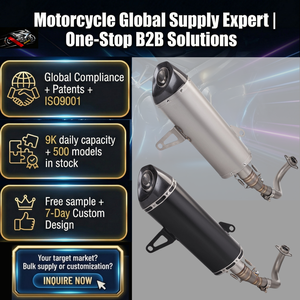 Nouvel échappement universel pour <span class=keywords><strong>moto</strong></span> XMAX300, échappement complet en acier inoxydable AK, silencieux 2017-2023, accessoires Xmax 300 - Product Image 1