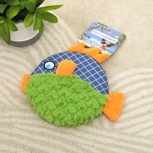 Jouet à mâcher en peluche en forme de poisson plat avec son, durable, pour le nettoyage des dents, fourniture pour animaux de compagnie d'intérieur pour chiens et chats - Product Image 3