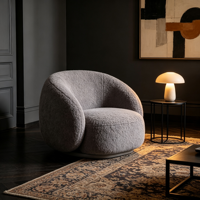 Fauteuils modernes et simples, style nordique, luxe léger, pour hôtel, zone de repos, réception, salon, balcon, chaise de loisirs intérieure