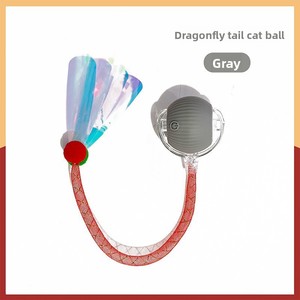 Juguete interactivo para gatos de interior con cola elástica en forma de red y bola eléctrica automática para perros para rodar en la alfombra - Product Image 5