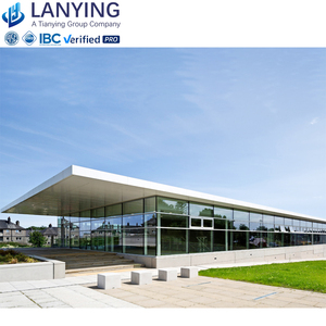 Miễn Phí Thiết Kế Đúc Sẵn Hội Trường Prefab Showroom Kết Cấu Thép Hội Thảo Kho Hội Trường Kim Loại Xây Dựng 4S Xe Showroom - Product Image 4