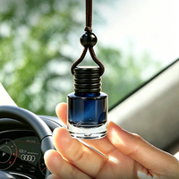 Diffuseur d'aromathérapie de luxe en verre cristal naturel pour voiture, logo personnalisé, capacité 8 ml |   Cadeau de décoration intérieure automobile