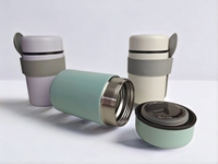 Boîte à lunch isotherme portable en acier inoxydable à double paroi de 500 ml, anti-fuite, sans BPA, avec cuillère, pour aliments chauds, idéale pour le camping