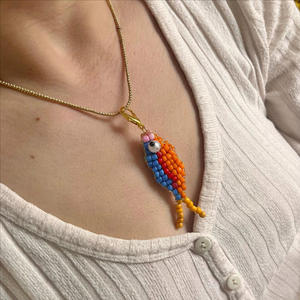 Vente chaude Plaqué Or En Acier Inoxydable <span class=keywords><strong>Miyuki</strong></span> Perles Coloré Poisson Charme <span class=keywords><strong>Pendentif</strong></span> pour DIY Bijoux Sac Porte-clés Fabrication - Product Image 4