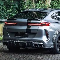 Kit de cuerpo de fibra de carbono ancho MH actualizado, faldas laterales de labio trasero delantero para Bmw X6M 2020-2023
