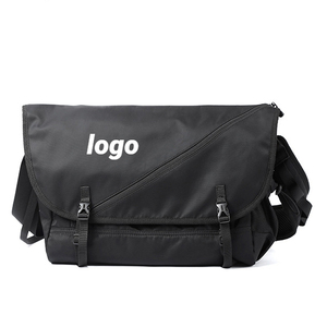 Custom Logo HighQuality Zipper Men's Messenger <b>Bag</b> Streetwear Style Single Shoulder <b>Bag</b> for Daily Use - Product Image 1