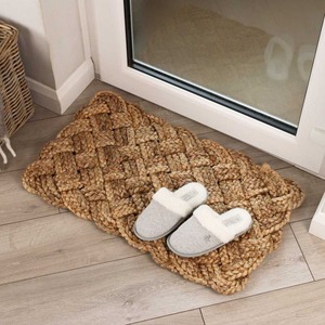 Tapis de porte rond tressé en jute très demandé, revêtement de sol élégant et durable pour les intérieurs modernes, disponible au meilleur prix - Product Image 5