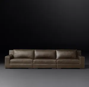 Sassanid OEM originale fornitura di fabbrica Design moderno <span class=keywords><strong>Modena</strong></span> cingolo divano componibile in pelle componibile - Product Image 3