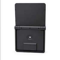 Lampe solaire de sécurité pliable avec télécommande, détecteur de mouvement PIR, étanche, LED, pour mur, clôture, patio, ferme, cour arrière