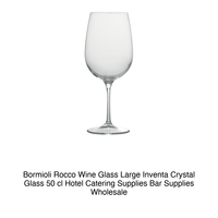 Verre à pied Bormioli Rocco Inventa Crystal, grand modèle, 50 cl, H 21,2 cm, Ø 8,6 cm