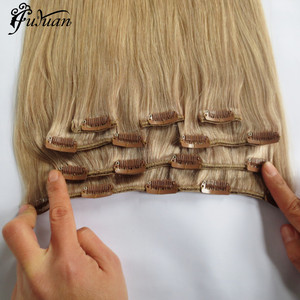 De alta calidad de la venta al por mayor de la Virgen Clip <span class=keywords><strong>en</strong></span> la extensión <span class=keywords><strong>del</strong></span> pelo humano - Product Image 2