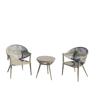Conjunto de Muebles de Jardín Modernos para Balcón, Mesa de Centro y Sillas para Exteriores - Product Image 6