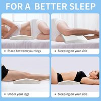Weißes Gel-Memory-Foam Umweltfreundliches Anpassbares Lendenwirbelstützkissen Langes Kissen Dreieckiger Keil Gezielte Unterstützung für Unterer Rücken und Nackenschmerzen