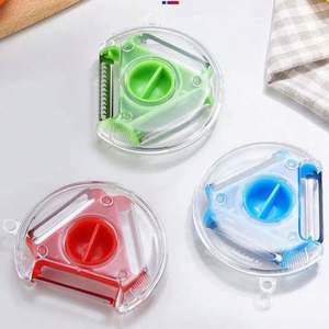 New 1-Piece Magic Trio Manual Plastic Peeler Set <b>Slicer</b> Shredder Julienne Cutter Multi-Blade Zester Grater Kitchen Tool - Product Image 5