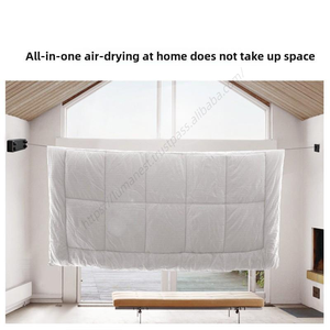 Tendedero de ropa doble retráctil de pared con cable de acero para el hogar, venta al por mayor - Product Image 3