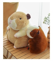 Bantal Boneka Guinea Pig Custom Angela Wholesale, Isi Kapas PP Super Lembut, Dicuci, Dilapisi UV, Mainan Penghilang Stres
