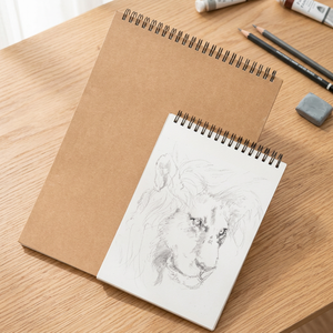 BOMEIJIA <b>A3</b> A4 A5 Brown COVER 30 Sheets <b>Sketch</b> <b>Book</b> 120g Painting Diary Student Blank Painting Paper Zhejiang - Product Image 3