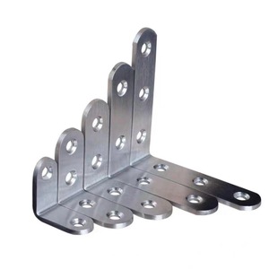 Support d'angle en acier inoxydable Wise Ruler, connecteur à angle droit de 90 degrés avec trous, support en forme de L renforcé pour usage général - Product Image 1
