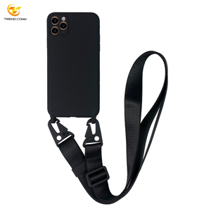 Silicone Caoutchouc Sublimation Bandoulière Collier Micro Fibre Protection Pour <span class=keywords><strong>iPhone</strong></span> 13 14 15 Pro Max Téléphone Sac Cas - Product Image 4