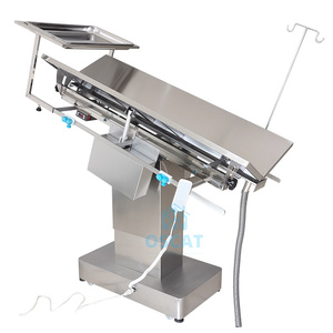 Oscat โต๊ะผ่าตัดอุณหภูมิคงที่อัตโนมัติรูปตัววีพร้อมฝาครอบป้องกันโต๊ะผ่าตัดสัตวแพทย์ - Product Image 1