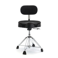 Siège de batterie pneumatique Yinyu SB804 avec dossier et base à 4 pieds pour séances de studio prolongées et performances en direct