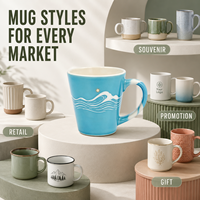 Servicio Completo de Fabricación de Tazas de Cerámica con Diseño de Marca, Listas para Regalo, Exportación a Granel, Venta al por Mayor para Empresas de Eventos de Comercio Global