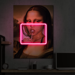 Peinture moderne, art mural, art de <span class=keywords><strong>bande</strong></span> dessinée LED, néon pop art, bandes lumineuses, indice de protection IP65, personnalisable - Product Image 1