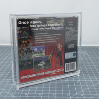 SHP casing Display akrilik Game PlayStation tutup geser bening untuk Game Sony PS1