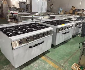 Chất Lượng Cao 6-Đầu Burner Bếp Bếp Bánh Ứng Dụng Chế Biến Thực Phẩm Thiết Bị Nấu Ăn Với Tủ Động Cơ Thành Phần Lõi - Product Image 4