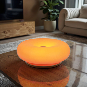 Hiện đại wangbuli ánh sáng ban đêm Donut Đèn bàn Bauhaus cổ điển cảm ứng Ba tông màu Dimmable bầu không khí đèn cạnh giường ngủ qua biên giới - Product Image 1
