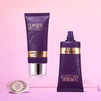 Tube souple PE violet mat de 100 ml avec bouchon à vis à bande argentée – Emballage élégant et féminin pour lotion corporelle