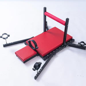 SM Vrouwelijke Training Torture Onderlichaamsbevestigingsframe Gedwongen Beenbindingsapparaat Vaste Bevestiging Gevangenschapstool Roestvrij staal - Product Image 3