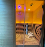Penjualan terlaris persediaan pabrik dalam ruangan Sauna kering tradisional ruang Sauna untuk 3-4 orang penggunaan