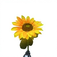 Lampes solaires d'extérieur modernes 1 Pack, Lampes Fleur de Soleil pour Balcon, Jardin, Décoration Paysagère, Éclairage Ambiant sur Piquets