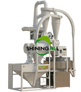 Moulin à farine haute performance pour blé, orge, maïs et riz, avec moteur et broyeur à rouleaux, taille de la poudre réglable, capacité de 250-350 kg/h - Product Image 2
