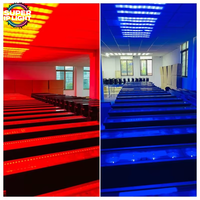 IP65 10*60W+120*1W RGBW 4IN1 3.5 ° -45 °   Barre de lumière LED à tête mobile avec contrôle de segment, faisceau, wash, stroboscope et pixel