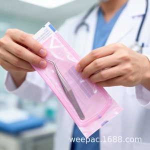 Bolsa de Esterilización Autosellable de 70 mm x 260 mm, Color Rosa, Grado Médico, para Equipo Dental, Esterilización a Alta Temperatura - Product Image 2